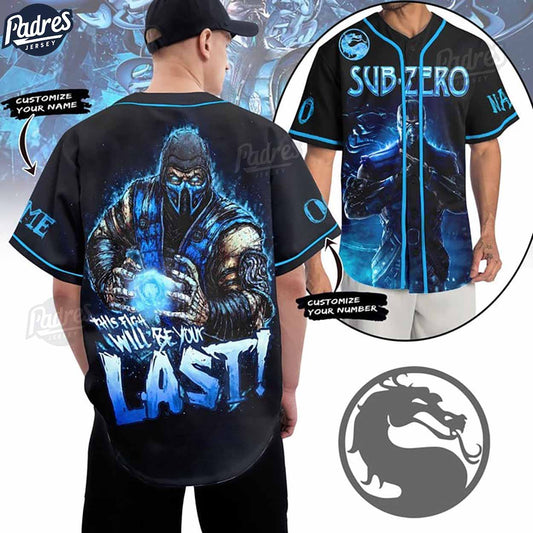 Custom Mortal Kombat Sub Zero Baseball Jersey - Padres Jersey Oasis: Elevate Your Baseball Style Game
