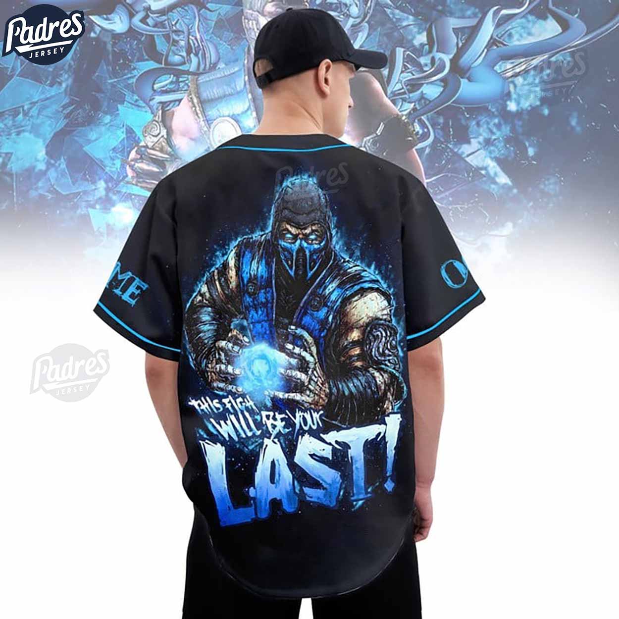 Custom Mortal Kombat Sub Zero Baseball Jersey - Padres Jersey Oasis: Elevate Your Baseball Style Game