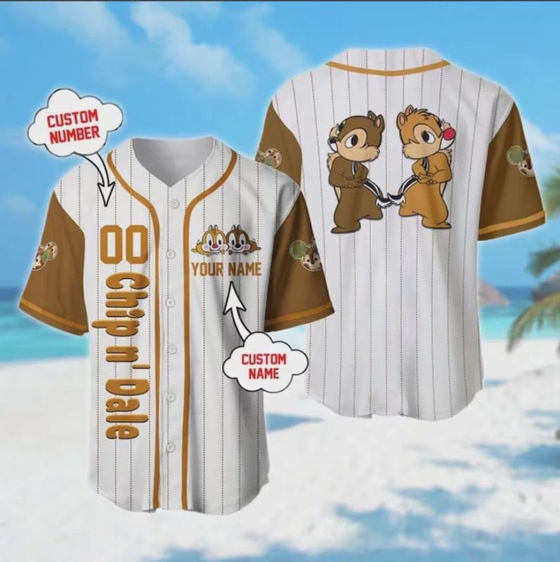 Custom Name And Number Chipmunk 3D Baseball Jersey Shirt Halloween Gift Hoodie, Sweatshirt | HypeCrazeTee.com