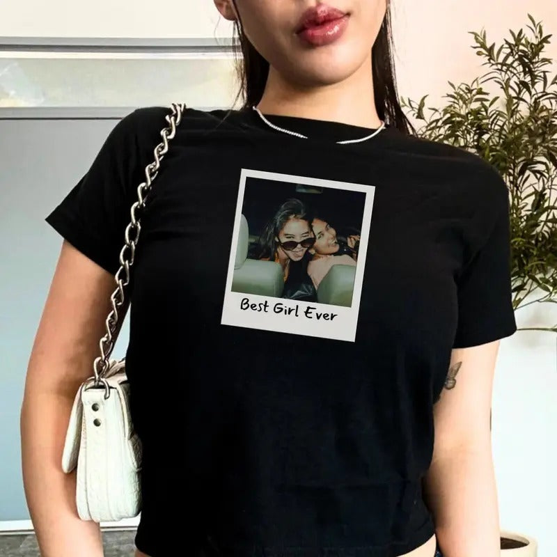 Custom Photo Graphic Baby Tee, Vintage Baby Tee With Picture, Custom Photo Tee Shirt, Personalized Birthday Gifts, Gift...