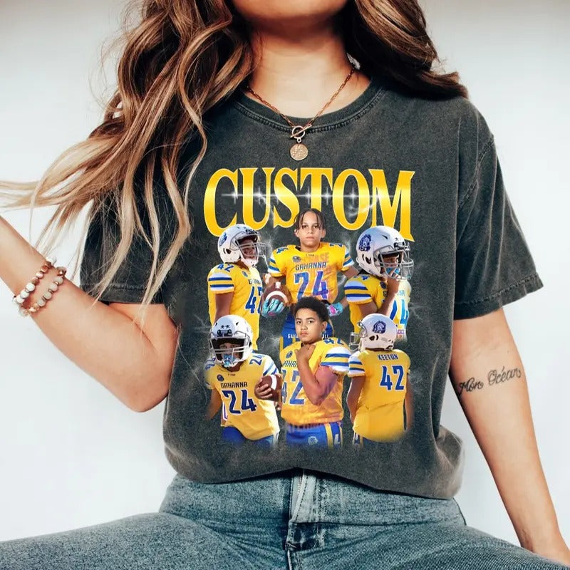 Custom Photos Shirt, Custom Bootleg Rap Tee, Custom Photo - Vintage Graphic 90s Tshirt, Custom Photo Shirt, CUSTOM Your...