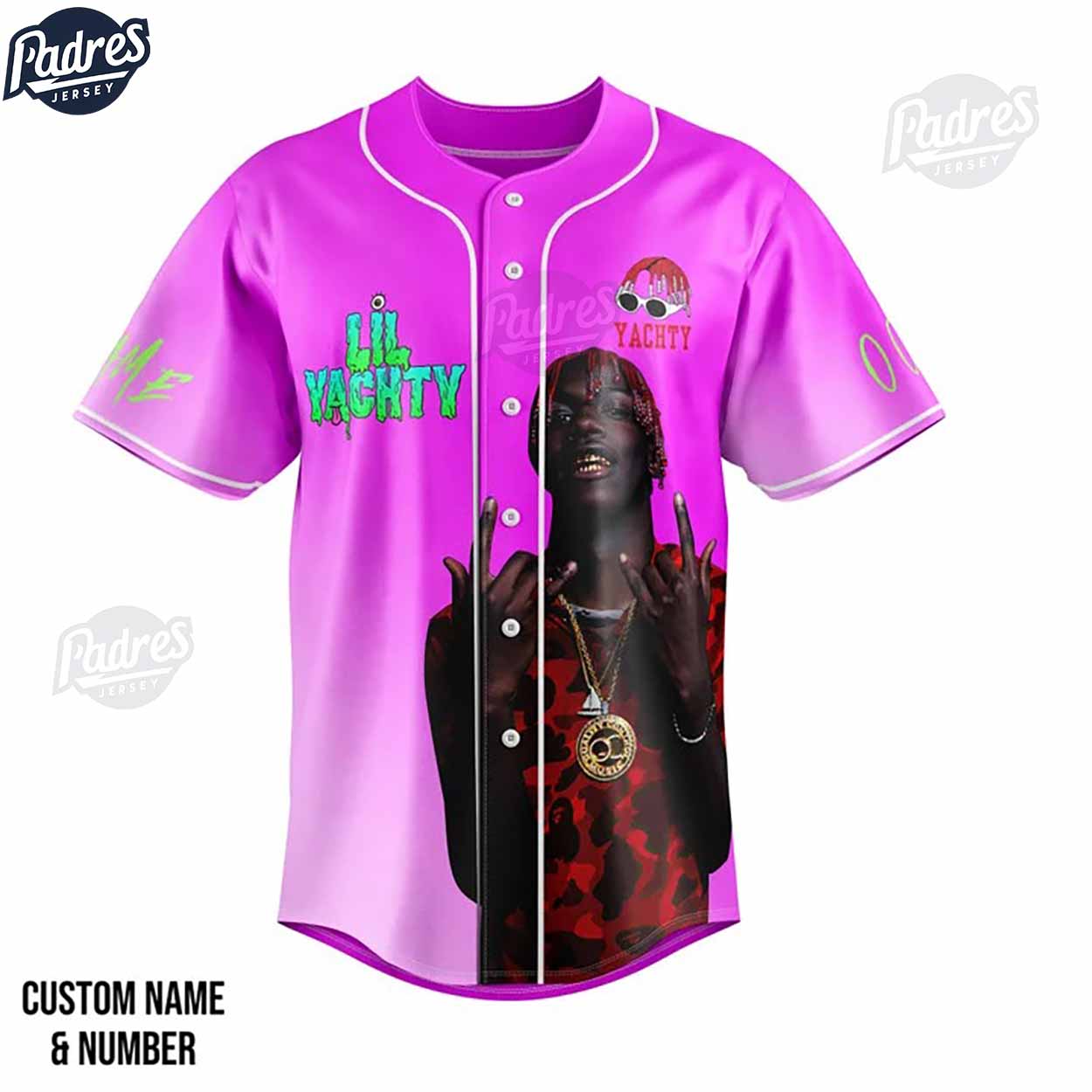 Custom Rapper Lil Yachty Baseball Jersey - Padres Jersey Oasis: Elevate Your Baseball Style Game