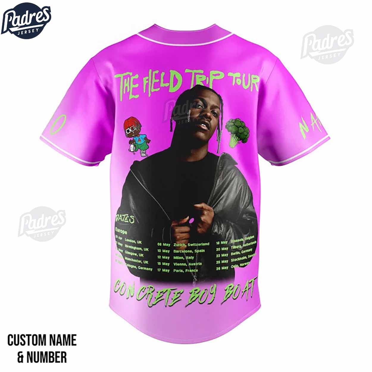 Custom Rapper Lil Yachty Baseball Jersey - Padres Jersey Oasis: Elevate Your Baseball Style Game