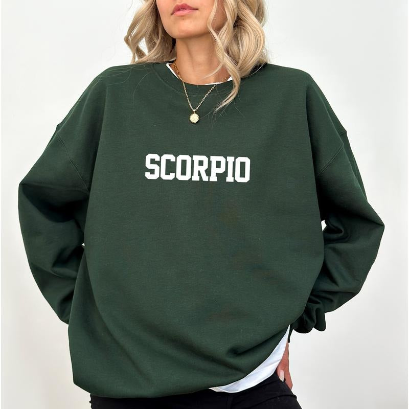 Custom Zodiac Sweatshirt, Astrology Lovers Apparel, Personalized Zodiac Crewneck, Women's Top, Womenswear, Soft Cozy...
