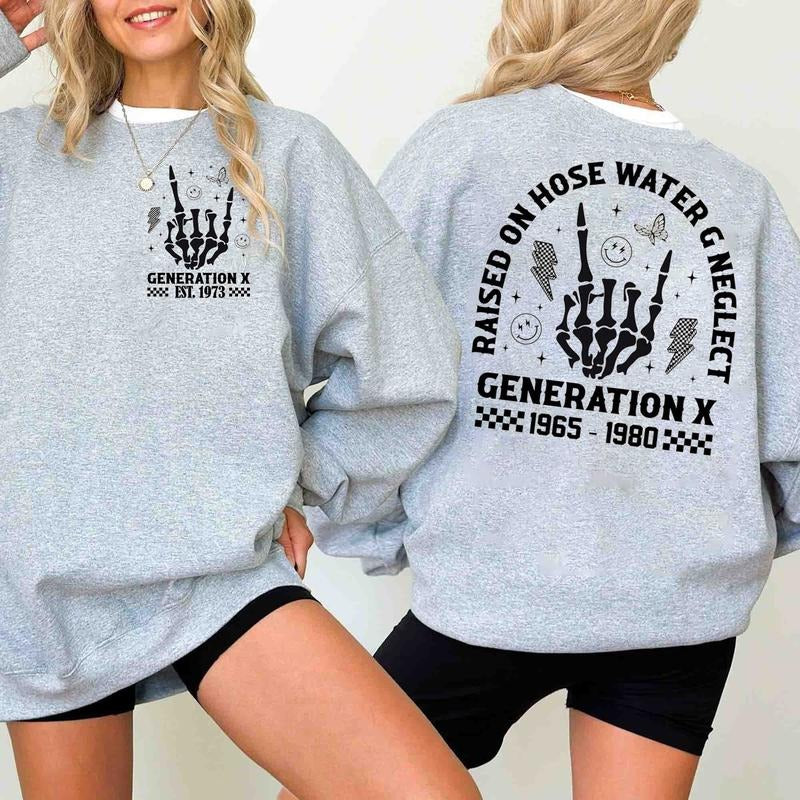 Customize Generation X Years of Birth Shirt, New Version The True Fafo Generation X New Version Two Side Shirt Generation...
