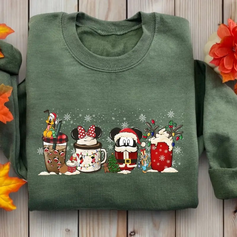 Cute Christmas Coffee T-shirt Sweatshirt, Christmas coffee shirts, Cute Christmas Shirts Hoodie | HypeCrazeTee.com