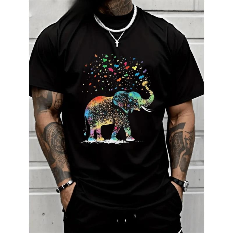 Cute Elephant Lover Animal On Elephant T-Shirt  Cotton Heavy Cotton T Shirt Made in USA Hoodie, Sweatshirt | HypeCrazeTee.com