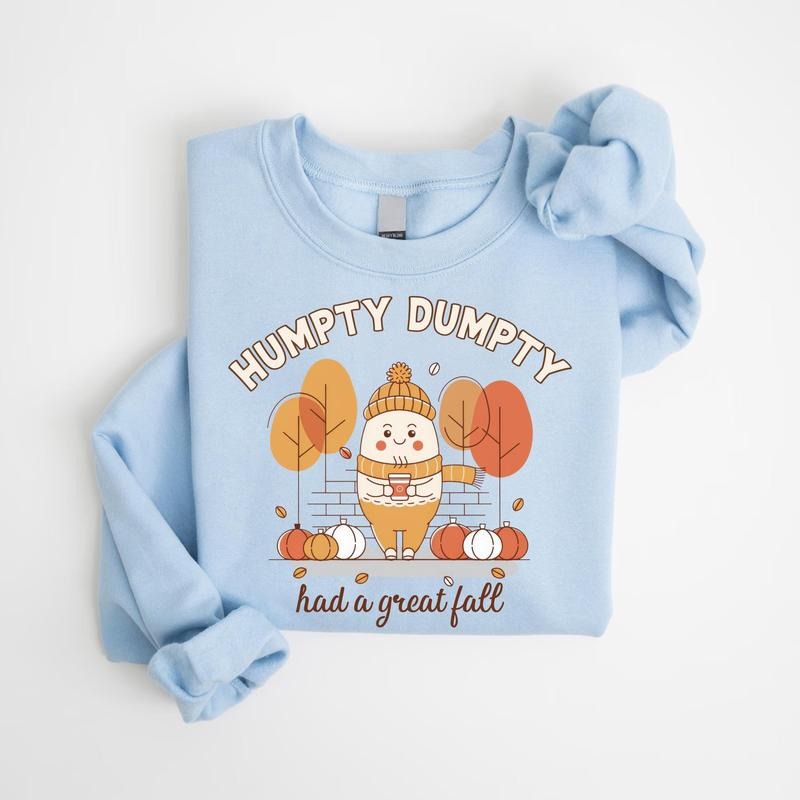 Cute Fall Sweatshirt for Women - Loose Fit, 50% Cotton & 50% Polyester, Unisex Size, Medium-heavy Fabric - Pullover...