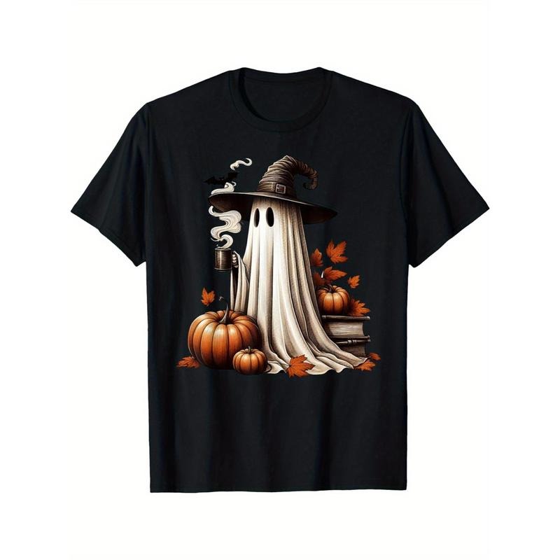 Cute Ghost Drinking coffee Halloween Ghost Iced Coffee T-shirt Made in USA Hoodie, Sweatshirt | HypeCrazeTee.com