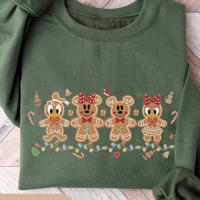Cute Gingerbread Christmas Crewneck Sweatshirt, Hoodie, T-shirt, Cute Christmas Gifts | HypeCrazeTee.com