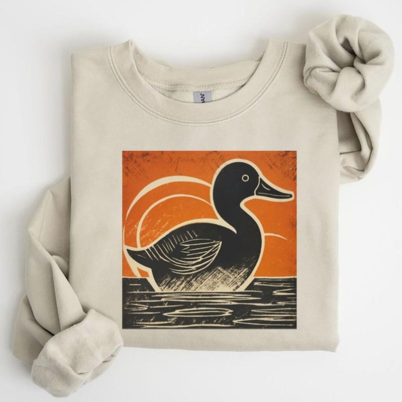 Cute Hunting Season Mallard Duck Shirt Hoodie Sweatshirt Gifts for Hunter Husbands Cotton Menswear | HypeCrazeTee.com