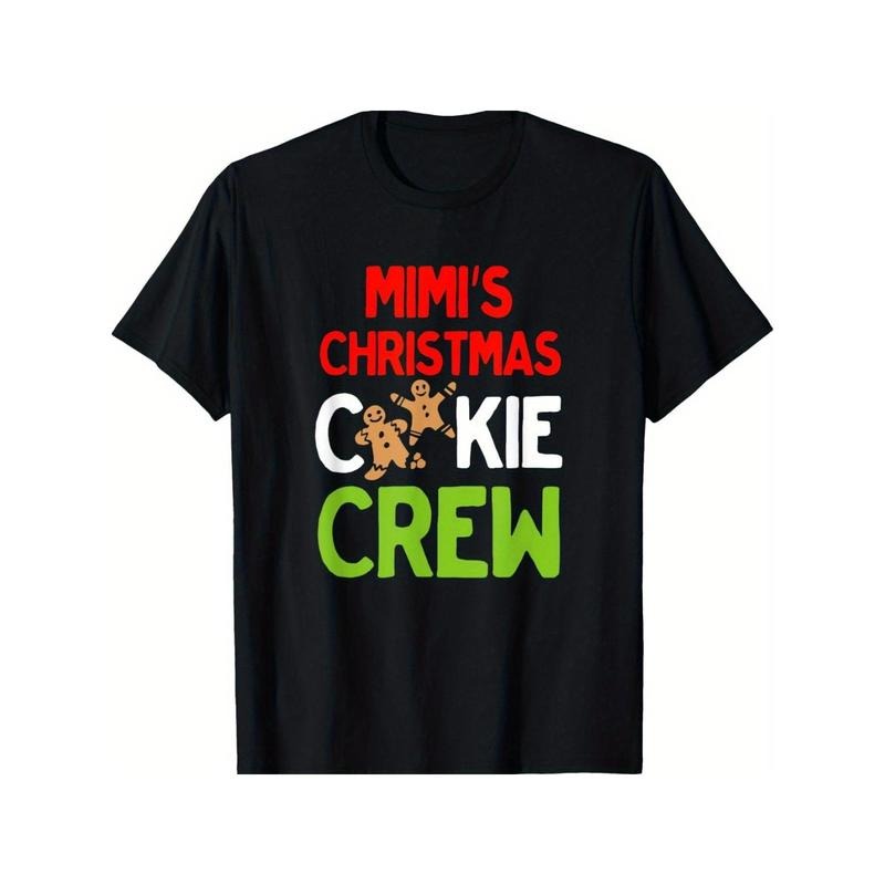 Cute Mimi's Christmas Cookie Crew for Grandkids and Families T-Shirt for Men Women, Christmas Halloween New year...