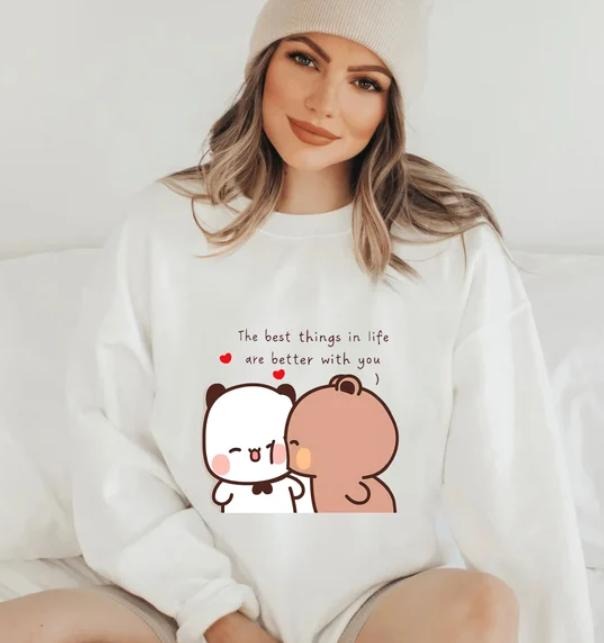 Cute Panda Bear Bubu Dudu T-shirt Couple Love Bubu and Dudu Panda Bears Shirt Hoodie, Sweatshirt | HypeCrazeTee.com