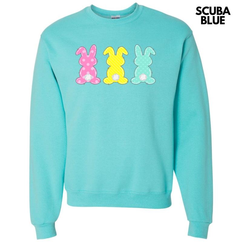 Cute Pattern Bunny Trio Sweatshirt 'NLB' T-Shirts, Hoodie | HypeCrazeTee.com