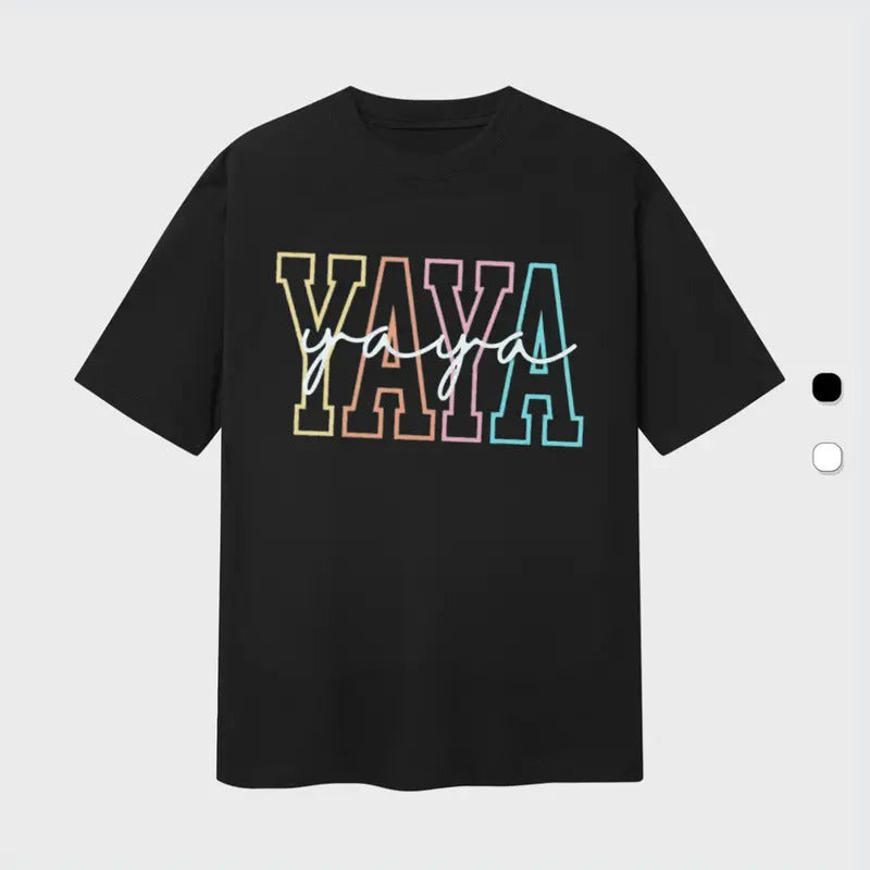 Cute Yaya Shirt, Gift For Yaya, Grandma Gift, Grandmother Shirt, Grandma Mimi Gigi Nana Hoodie, Sweatshirt | HypeCrazeTee.com
