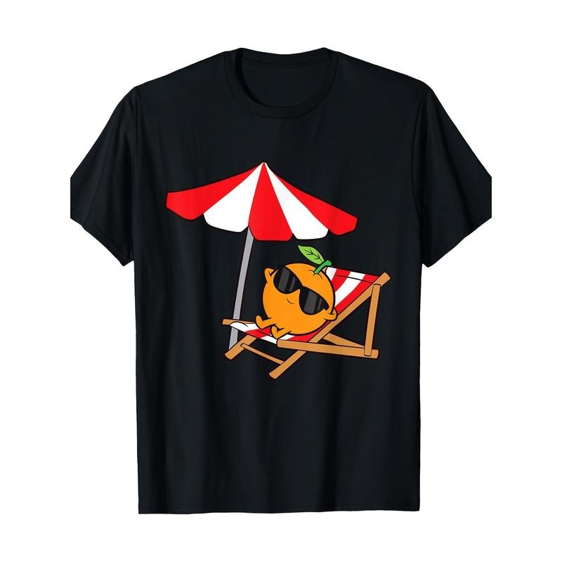 Cute relaxing orange fruit 100% cotton T-shirt Made in USA Hoodie, Sweatshirt | HypeCrazeTee.com