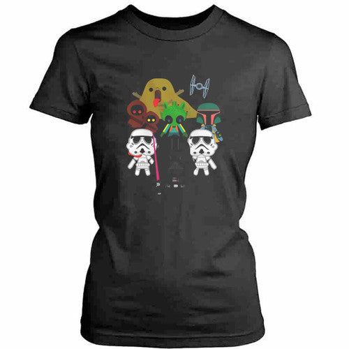 Cute Kawaii Style Villains Graphic Womens T-Shirt Tee