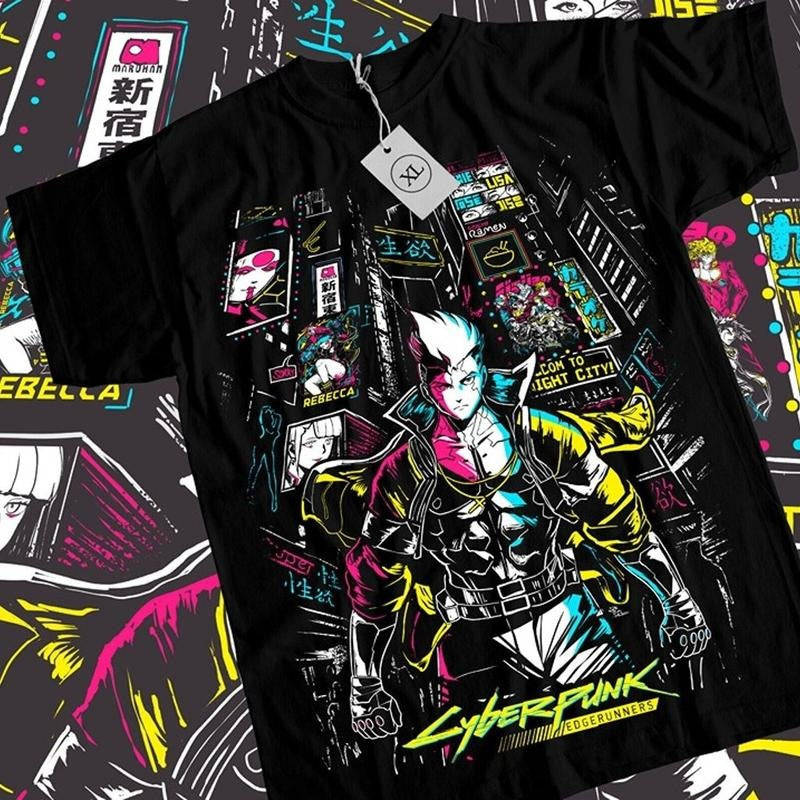 Cyberpunk Edgerunners T-Shirt Lucy CyberPunk Rebecca Trending Shirt Tee All Size Hoodie, Sweatshirt | HypeCrazeTee.com