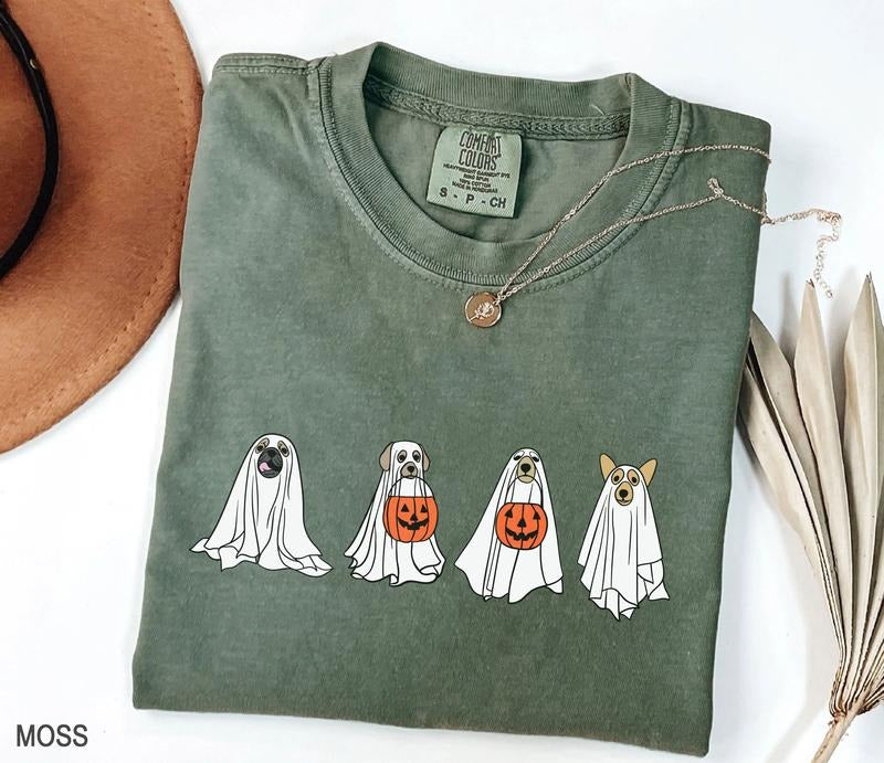Сute Ghost Dog t-shirt, Ghost dog t-shirt, Dog Lovers Shirt, iprintasty Halloween, Halloween Dog T-shirt, Spooky Season...
