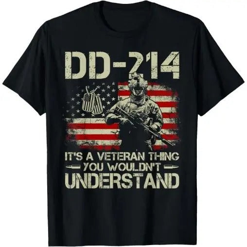 DD-214 It's A Veteran Thing You Wouldn't Understand DD-214 T-Shirt Made in USA Hoodie, Sweatshirt | HypeCrazeTee.com