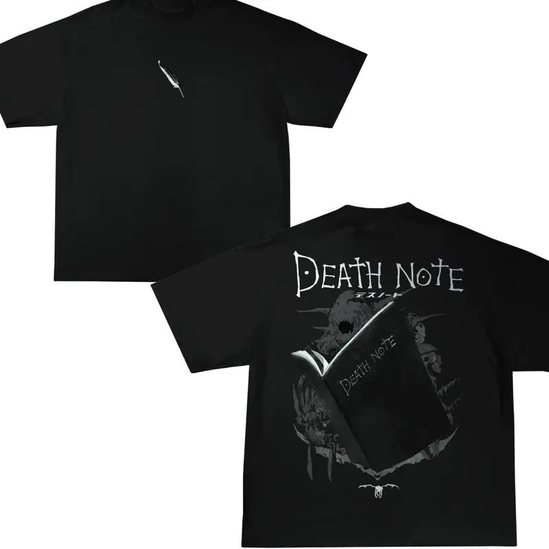 DEATH NOTE AKUMA BLACK DEATH NOTE Shirt DEATH NOTE Anime Shirt Vintage Anime Fan Top Menswear T-Shirts, Hoodie, Sweatshirt