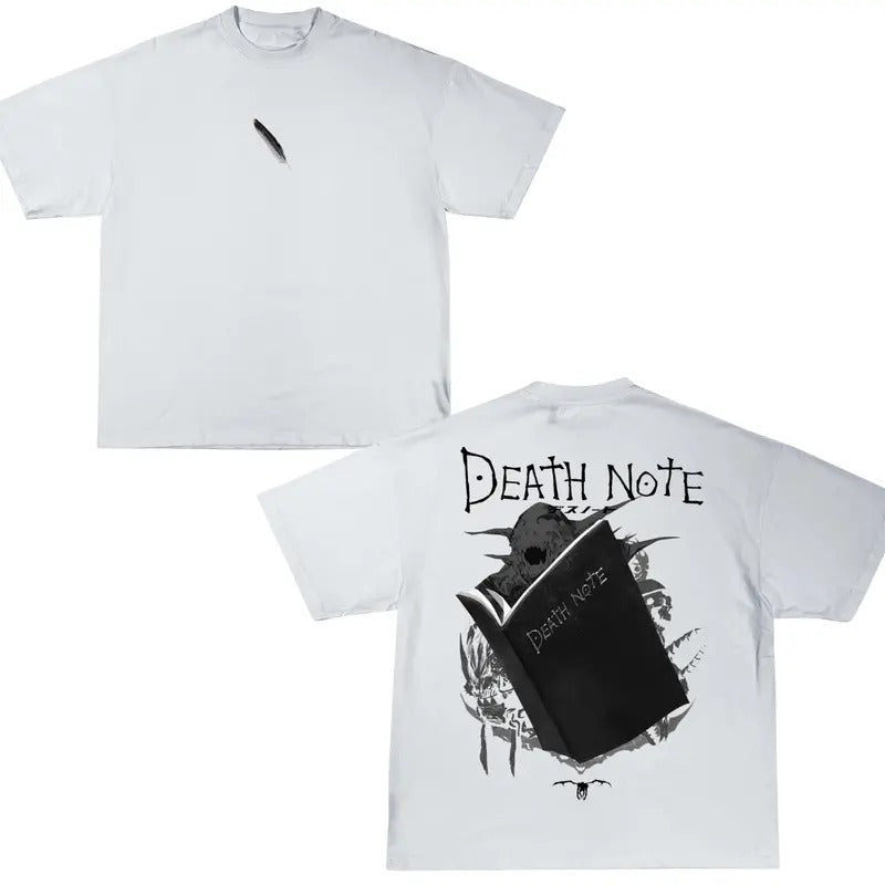 DEATH NOTE AKUMA WHITE DEATH NOTE Shirt DEATH NOTE Anime Shirt Vintage Anime Fan Top Menswear T-Shirts, Hoodie, Sweatshirt