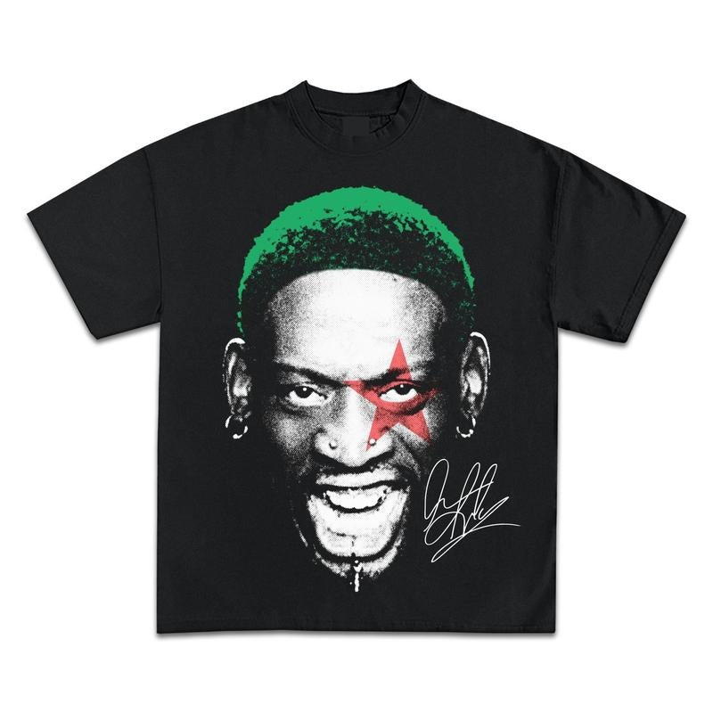 DENNIS RODMAN JUMBO SIGNATURE GRAPHIC T-SHIRT - STREETWEAR Hoodie, Sweatshirt | HypeCrazeTee.com