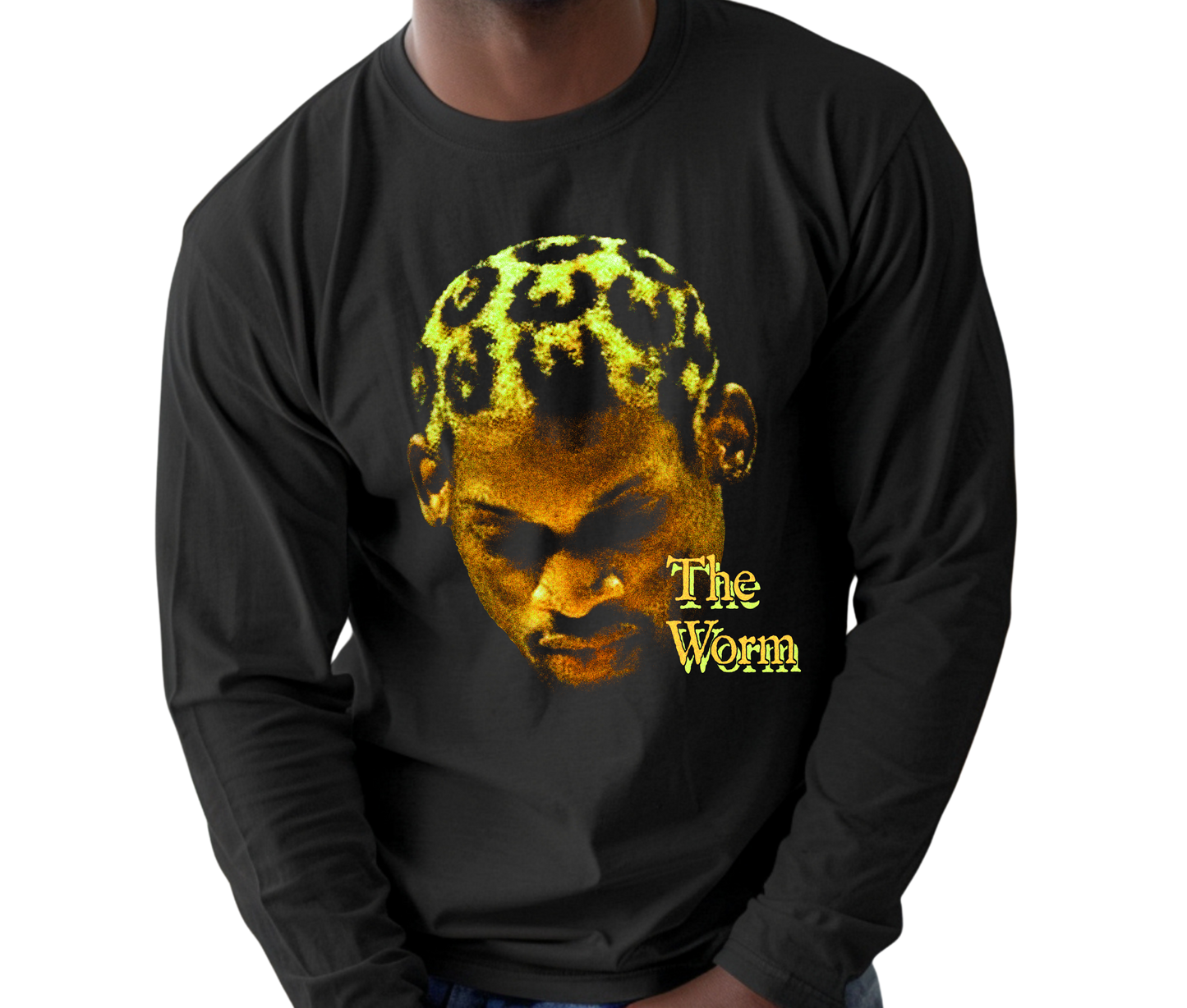 Dennis Rodman The Worm Long Sleeve T-Shirt – Vintage Basketball Shirt, Retro Streetwear Tee