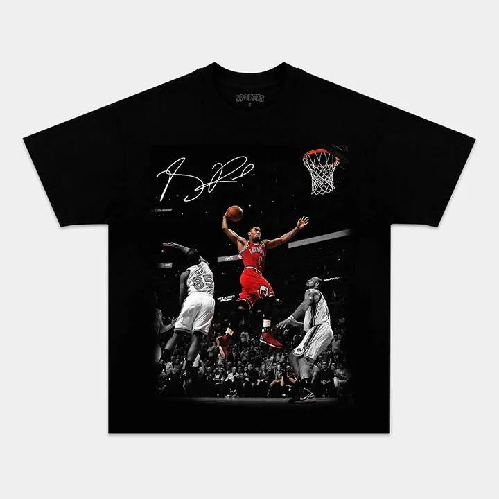 DERRICK ROSE 6.0 TEE - VINTAGE TEE - SPORT TEE - GRAPHIC MEN'S T-SHIRT SWEATSHIRT HOODIE - GIFT FOR FAN | HypeCrazeTee.com