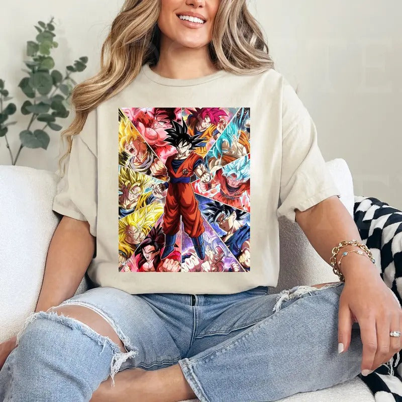 DGB SSJ Tshirt Crewneck Hoodie Comfort Cotton Sweatshirt | HypeCrazeTee.com