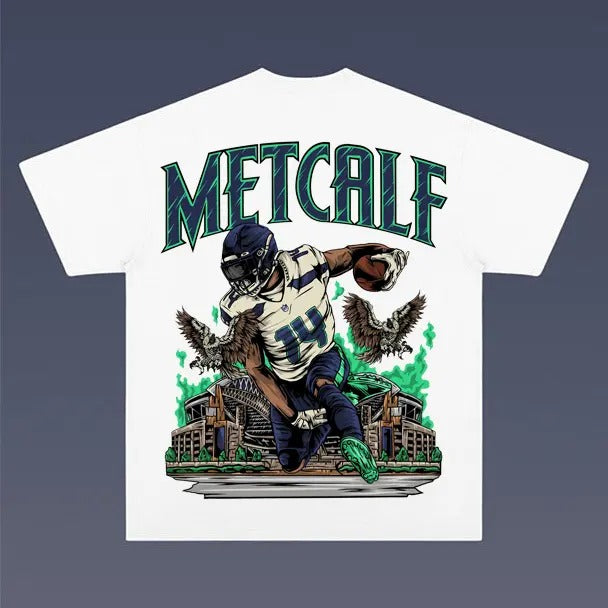 DK Metcalf Tee Backside for Men - Soft and Comfortable Shirt - Menswear - Graphic T-Shirt Hoodie, Sweatshirt