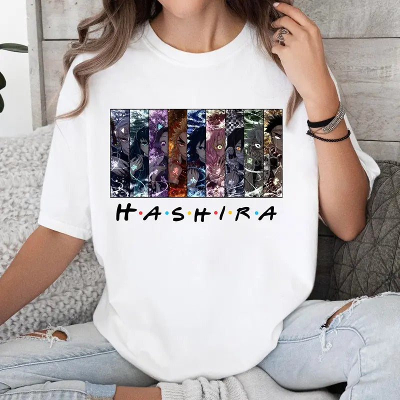 DM Characters Hashira Cool Shirt Crewneck Hoodie Comfort Cotton Sweatshirt | HypeCrazeTee.com