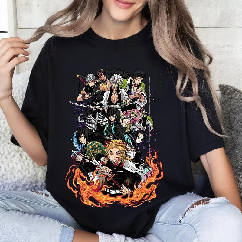 DM Hashira Characters Anime Tshirt Crewneck Hoodie Sweatshirt | HypeCrazeTee.com
