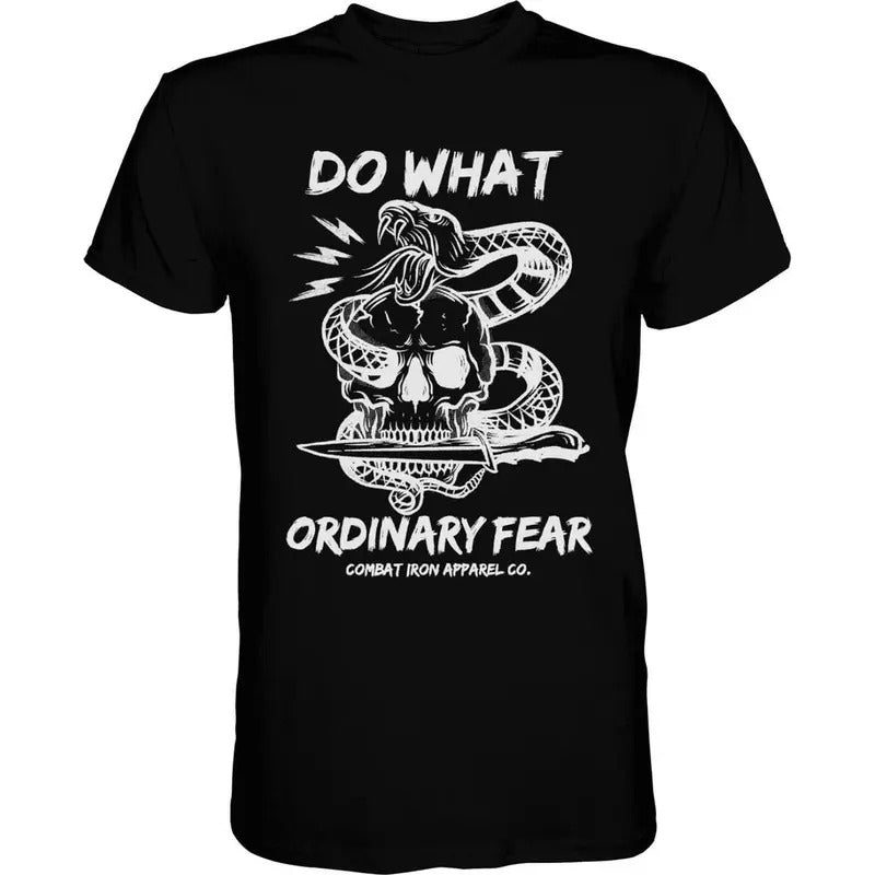 DO WHAT ORDINARY FEAR SNAKE & SKULL MEN'S T-SHIRT Hoodie, Sweatshirt | HypeCrazeTee.com