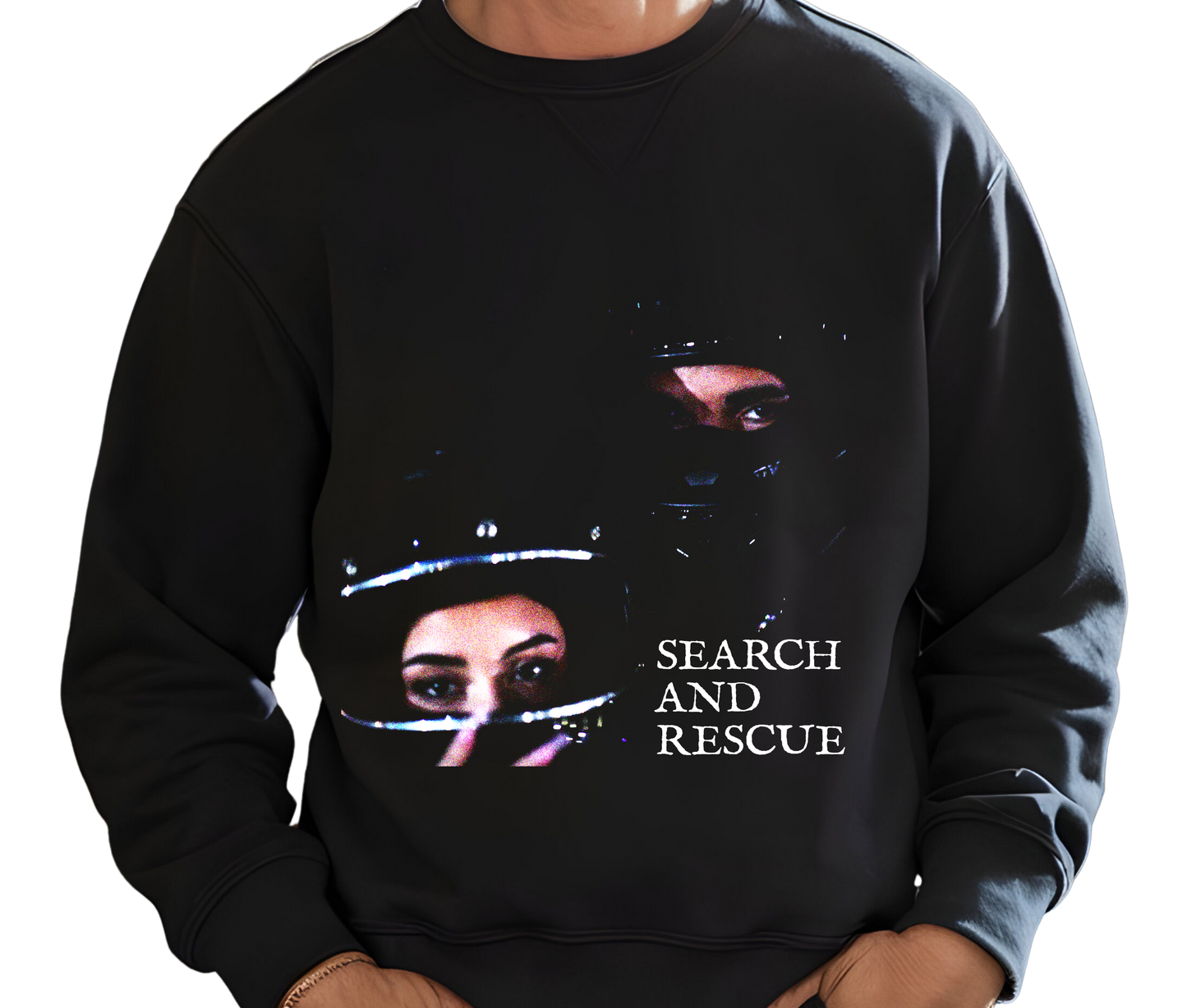 Drake Search and Rescue Sweatshirt – Vintage Hip Hop Streetwear Sweater, Concert Merch for Rap Fans