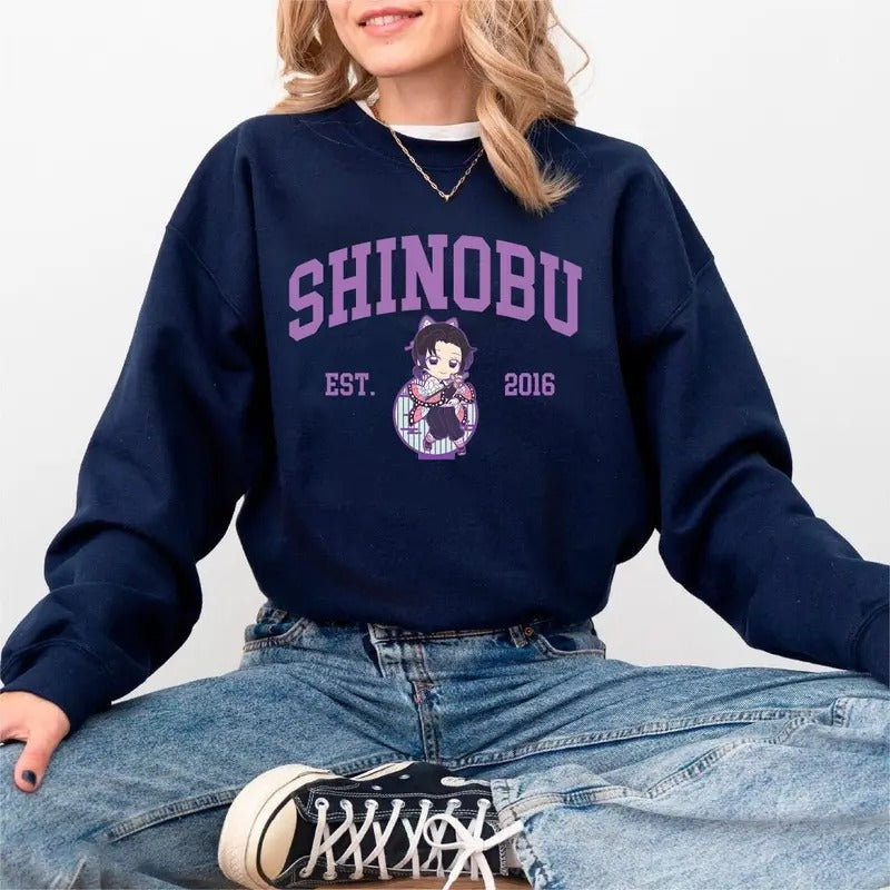 DS Character Print Sweatshirt, Set Your Heart Ablaze Sweatshirt, Anime Gifts, Anime All Hashira KNY Sweatshirt T-Shirts,...