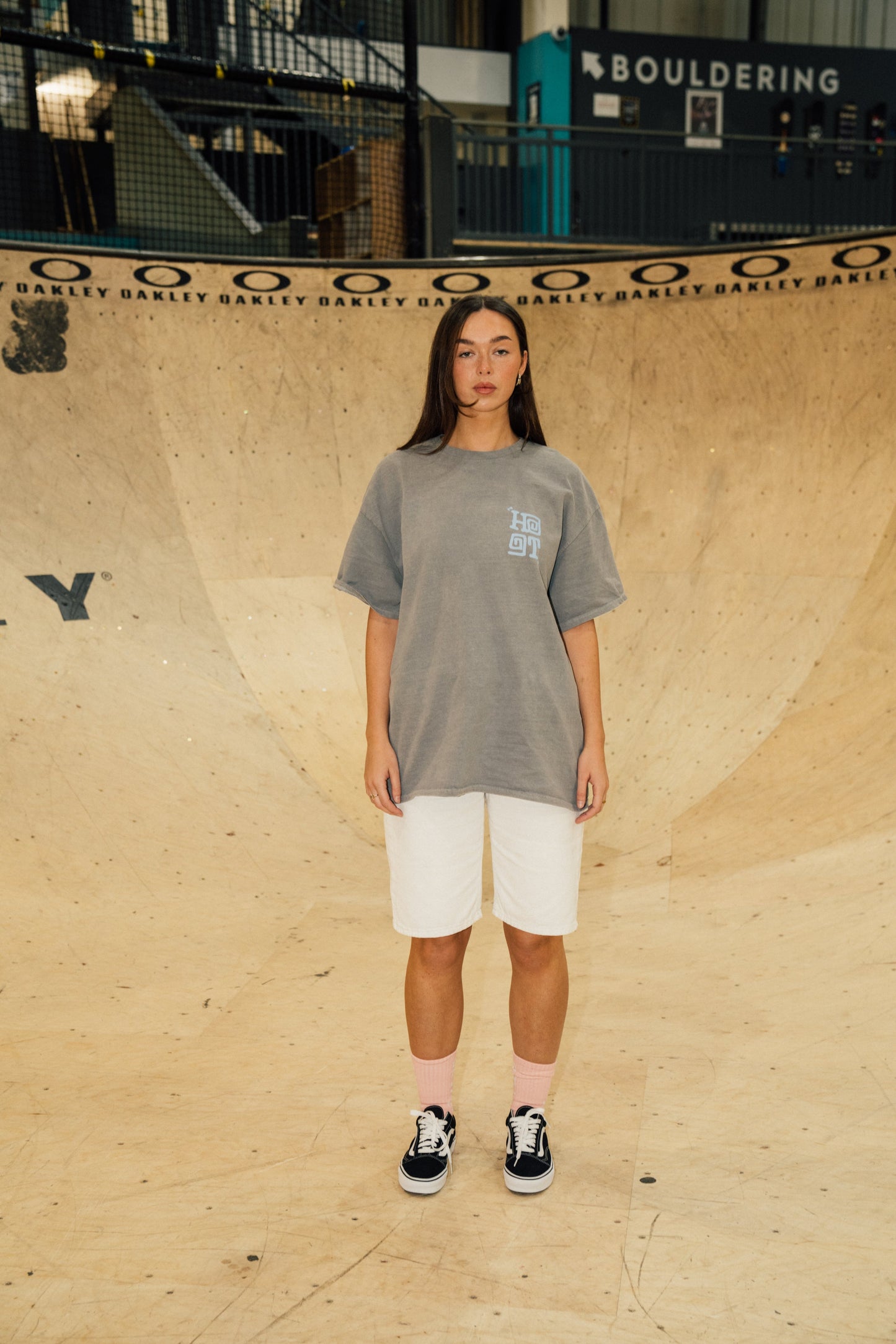 HAVE A GD TRIP 'Head Over Heels' Vintage Washed Tee - Dark Grey