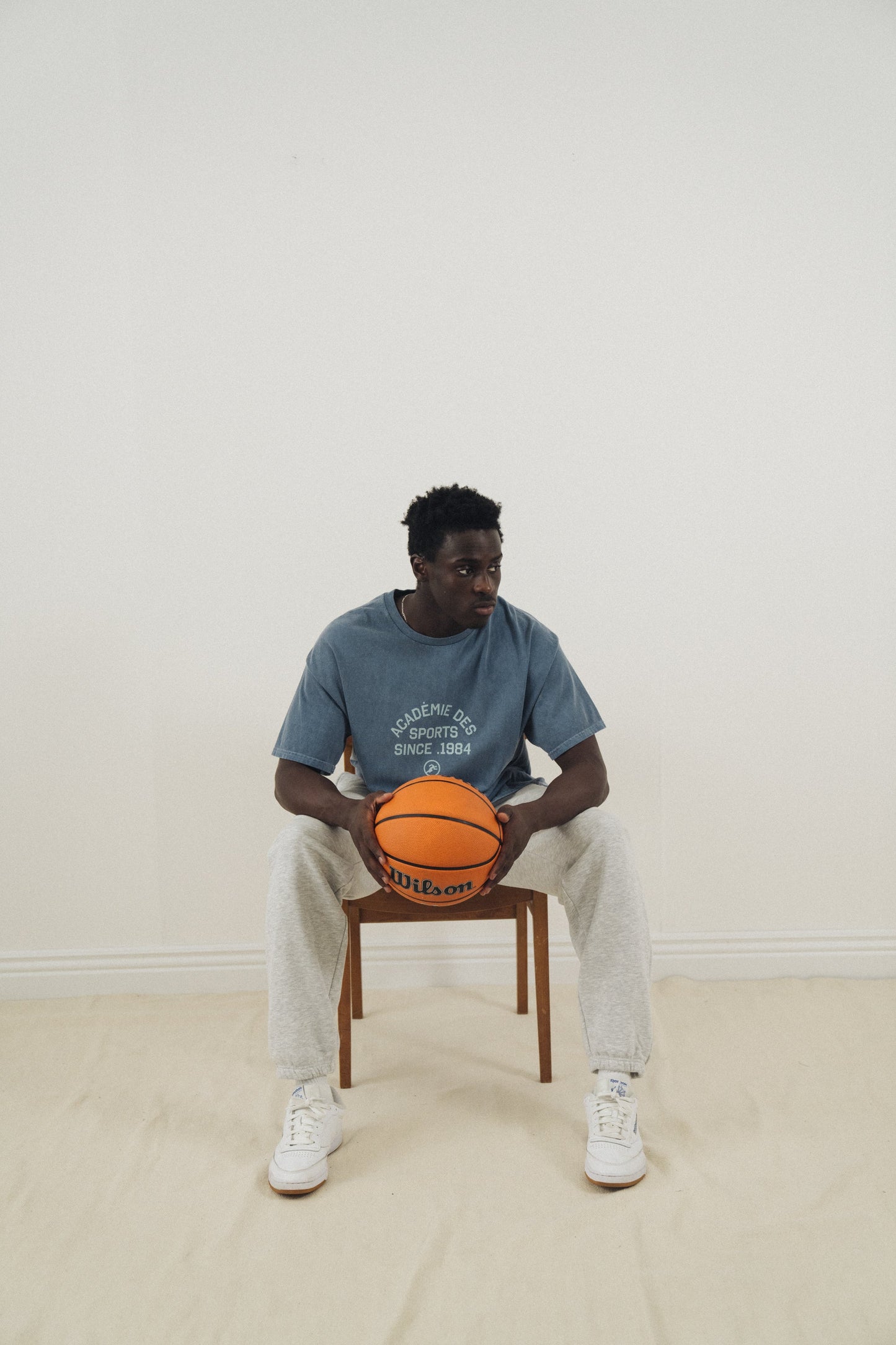 Vice 84 'Académie Des Sports' Vintage Washed Tee - Denim