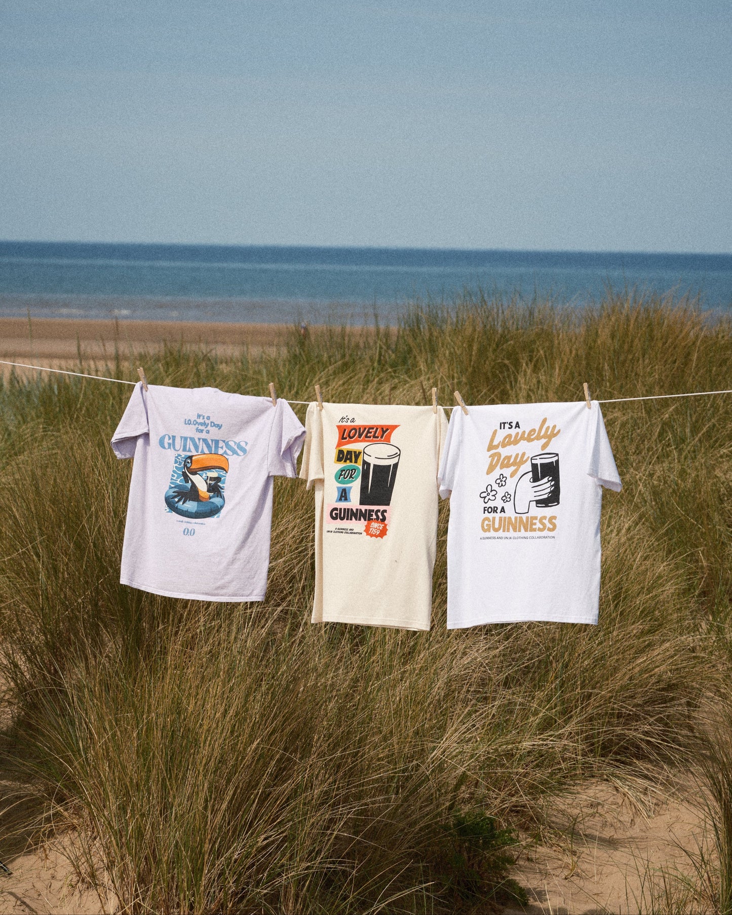 Guinness x UN:IK 'Zero' Vintage Washed Tee - Pink