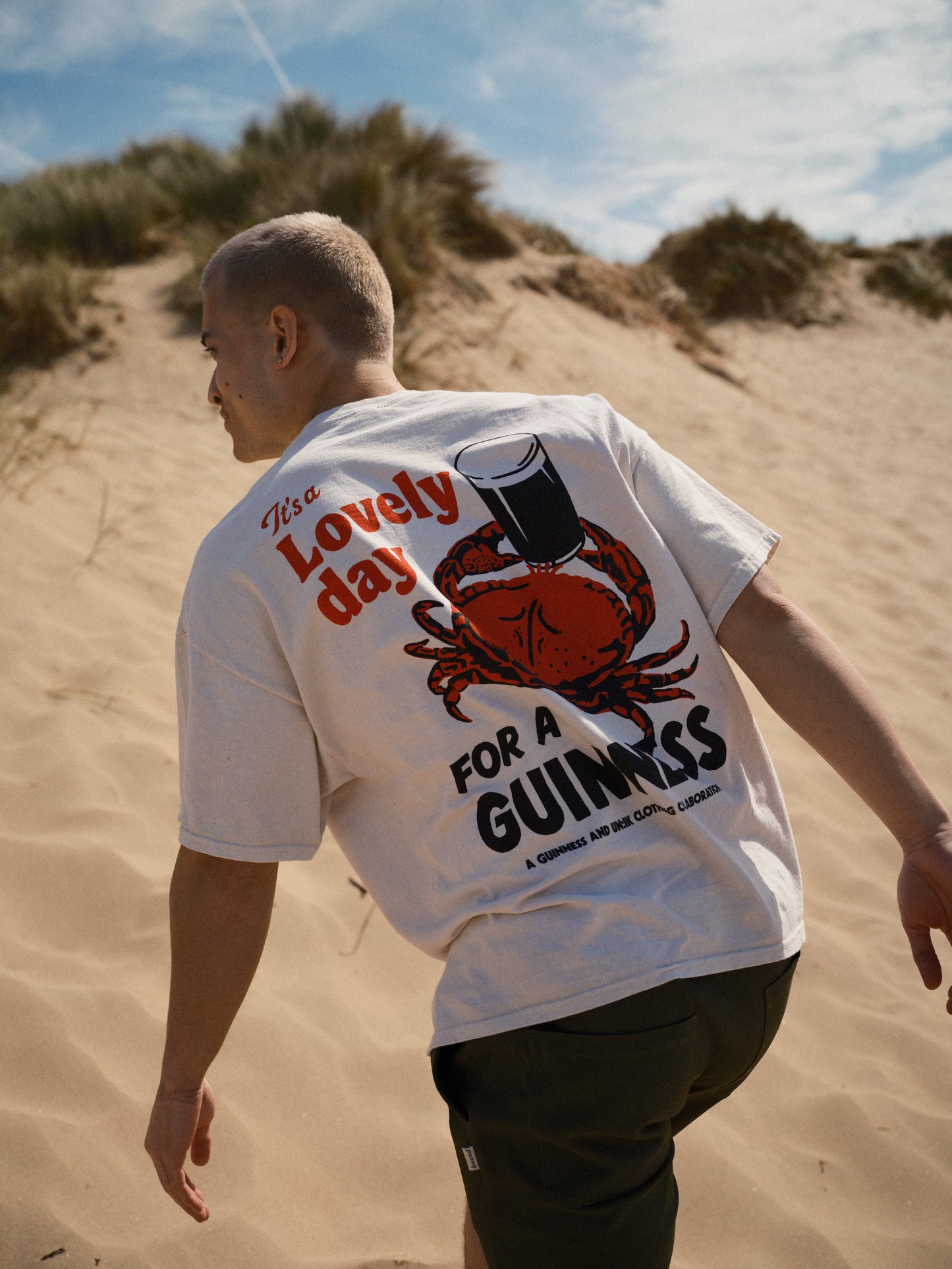 Guinness x UN:IK 'Crab' Tee & Print Bundle - Sand