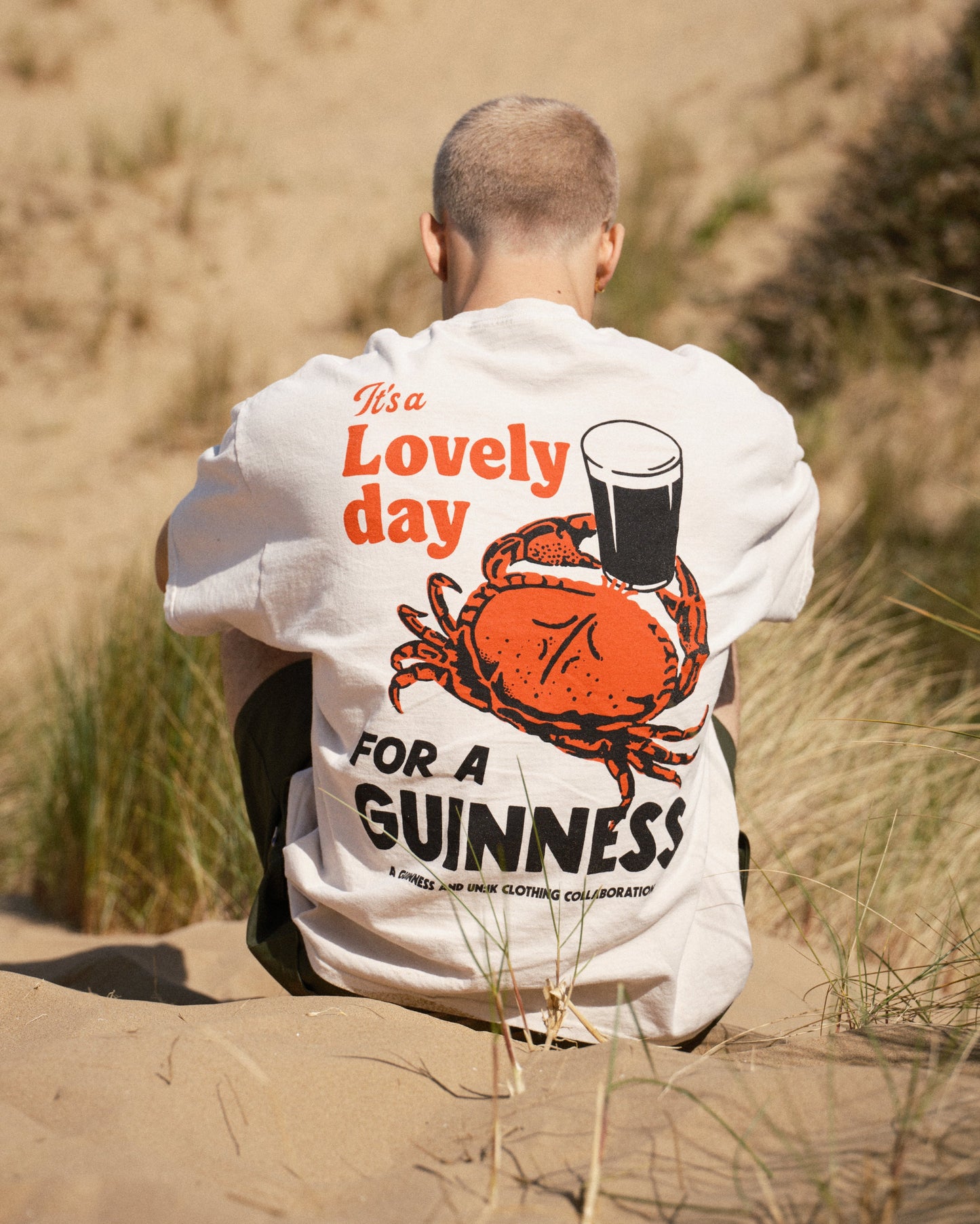 Guinness x UN:IK 'Crab' Tee & Print Bundle - Sand
