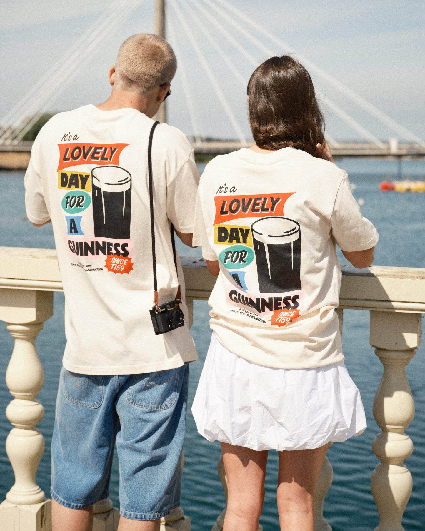 Guinness x UN:IK 'Retro' Tee - Ecru