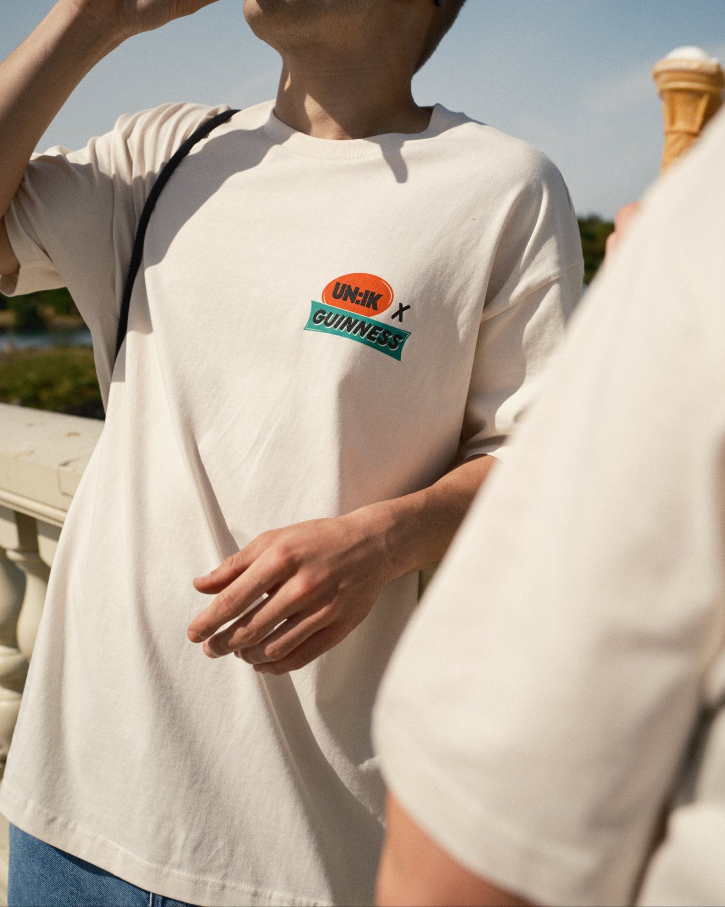 Guinness x UN:IK 'Retro' Tee & Print Bundle - Ecru