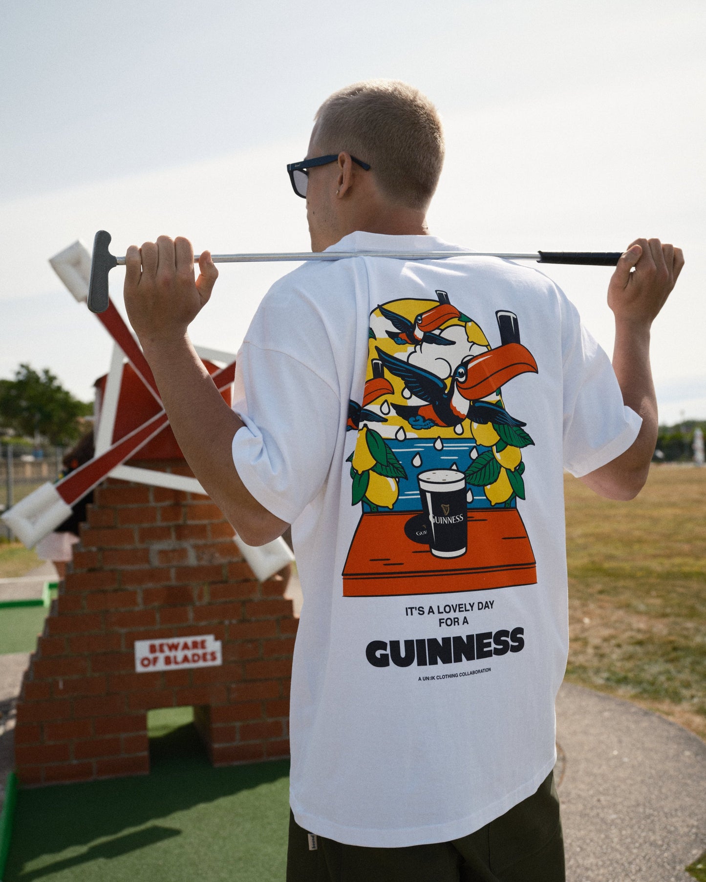 Guinness x UN:IK 'Lovely Drops' Tee - White