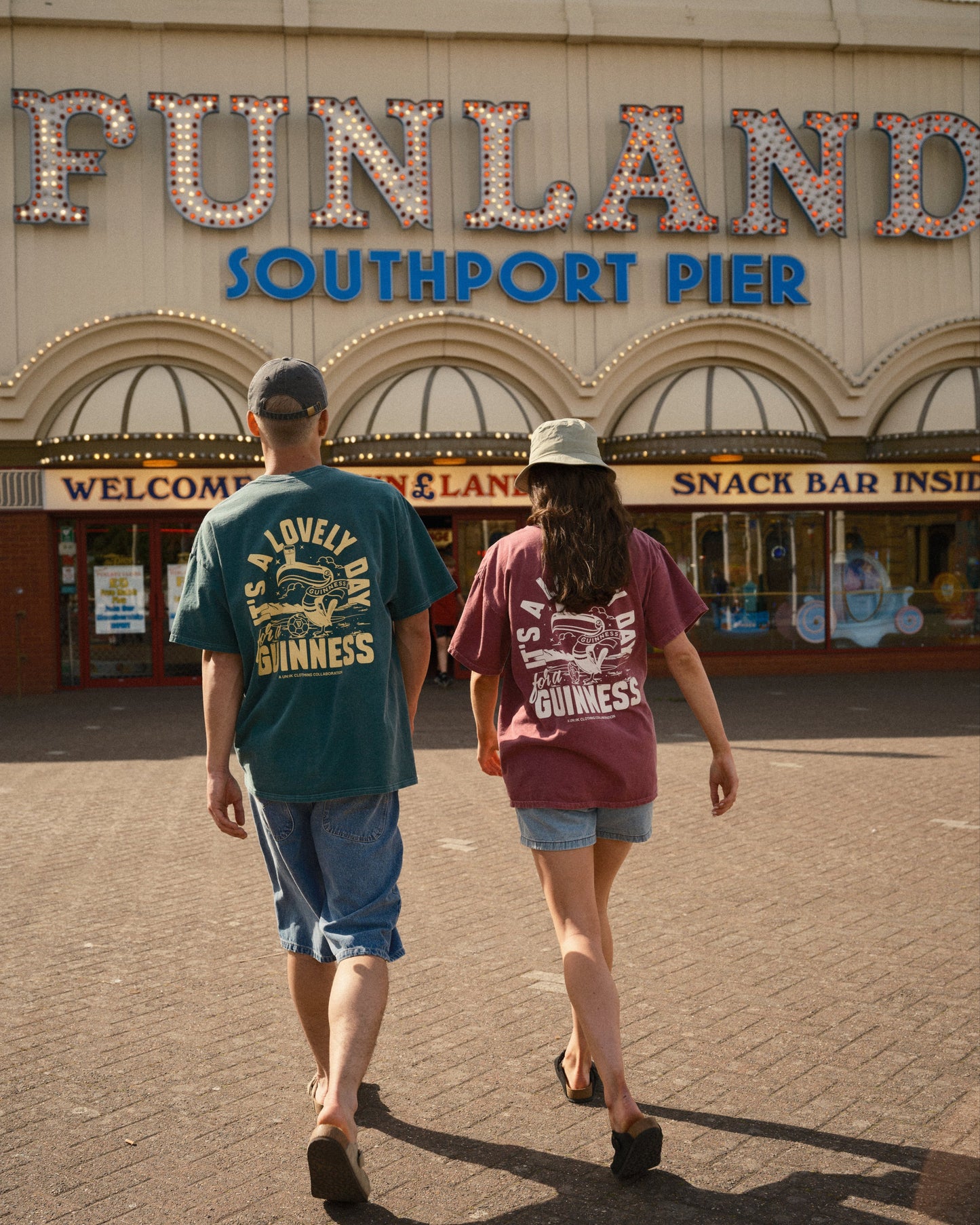 Guinness x UN:IK 'Football Toucan' Vintage Washed Tee - Red