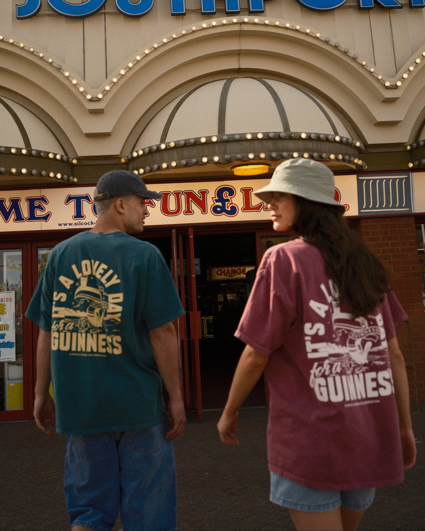 Guinness x UN:IK 'Football Toucan' Vintage Washed Tee - Green