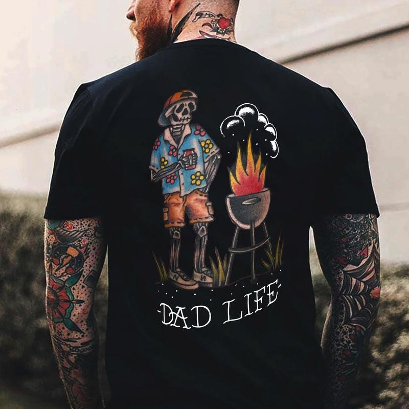 Dad Life Printed Men's T-shirt - Naughty Clothes Men Hoodie, Sweatshirt | HypeCrazeTee.com