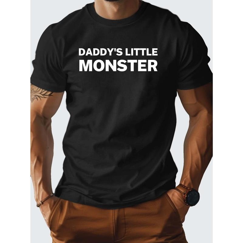 Dad's little monster, pure cotton men's T-shirt comfortable and fitting, the focus of the party Made in USA Hoodie,...