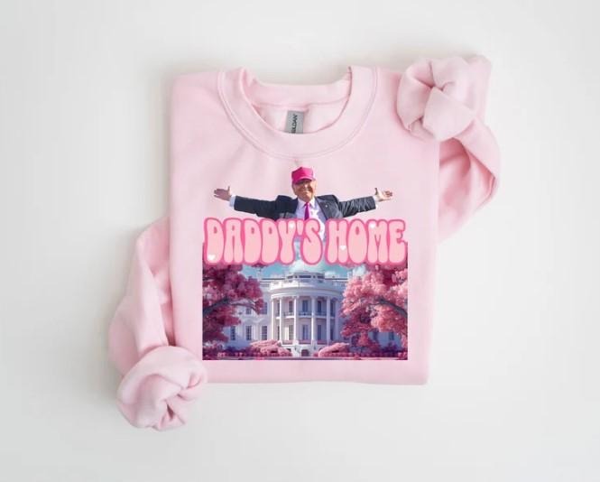 Daddys Home Shirt, White House 2024 Shirt Get in Losers, Trump Sweatshirt, Republican Sweatshirt Hoodie | HypeCrazeTee.com