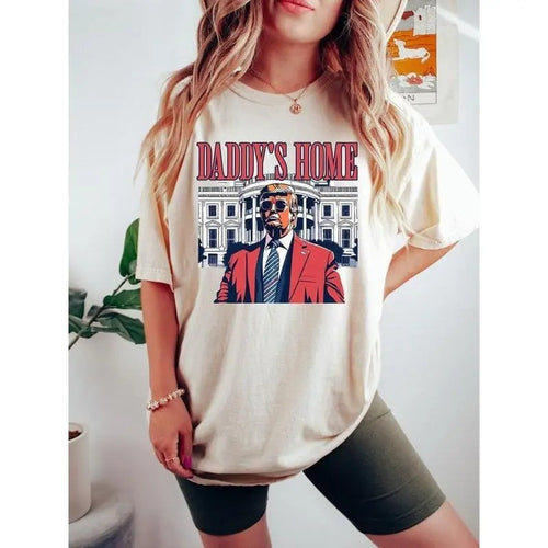 "Daddys Home T-Shirt, White House Trumm 2024 T-Shirt Get Losers, 4th of July T-Shirt, Trumm tshirt, Republican Shirt,...
